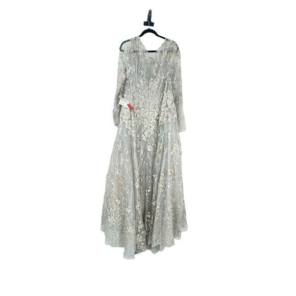 Mac Duggal 20402 Wrap-Around Decollete Neckline A-Line Dress Pastel Multi 16 NWT - Picture 11 of 11